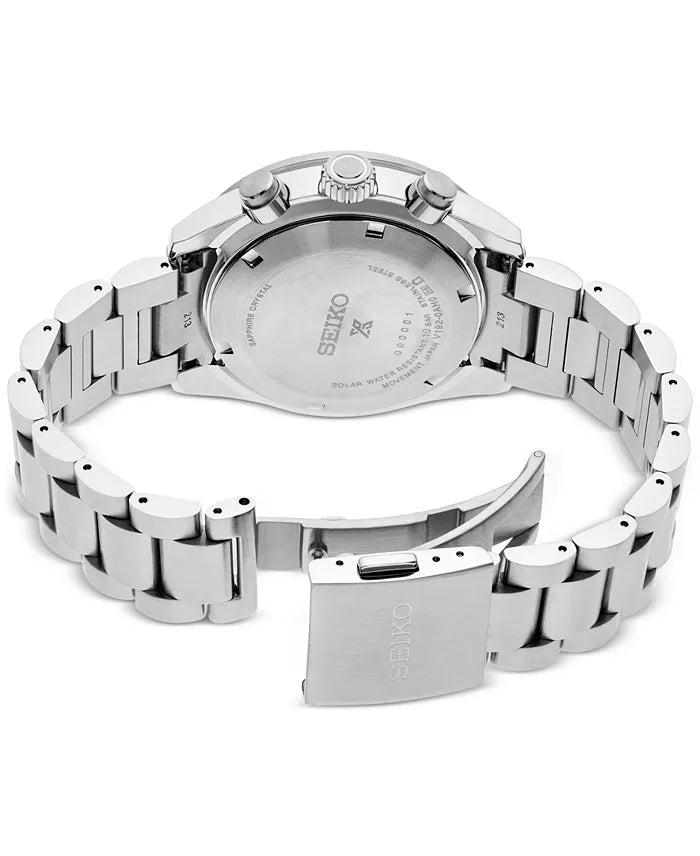Seiko Men's Solar Chronograph Prospex Speedtimer Stainless Steel Bracelet Watch 41mm SSC947