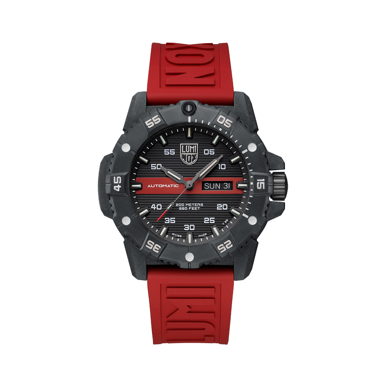 Luminox XS.3876.RB Limited Edition Carbon SEAL Automatic Red Line 45mm