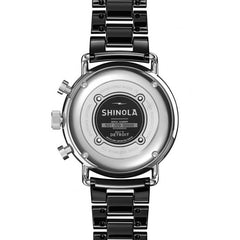 Shinola The Canfield Sport Chrono Black Ceramic Watch, Matte Black Dial, 40mm - S0120224030