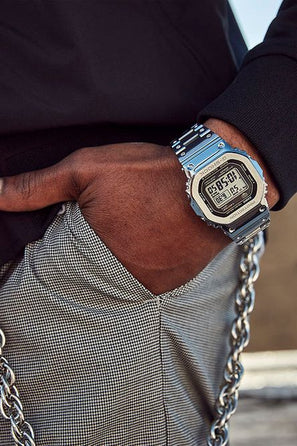 G-Shock CASIO MENS  Classic Watch with Grey Dial Model: GMW-B5000D-1