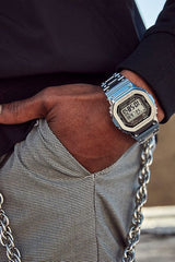 G-Shock CASIO MENS  Classic Watch with Grey Dial Model: GMW-B5000D-1