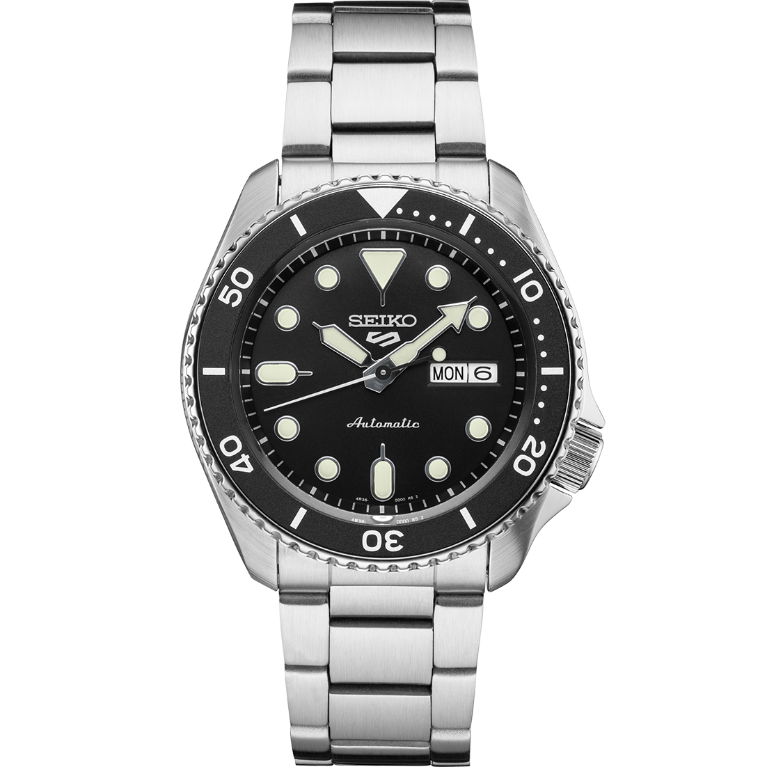 Seiko Men's Automatic 5 Sports Stainless Steel Bracelet Watch 43mm SRPD55