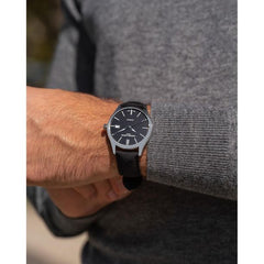 Frederique Constant Classics Index Automatic Black Leather Strap Watch | 40mm | FC-303NB5B6