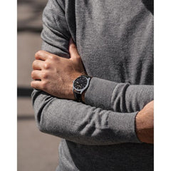 Frederique Constant Classics Index Automatic Black Leather Strap Watch | 40mm | FC-303NB5B6