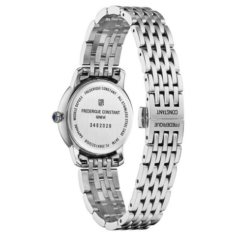 Ladies' Frederique Constant Slimline Stainless Steel Diamond Watch FC-220MPWD1S26B