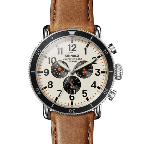 Men's Shinola The Runwell Sport Chrono Leather Strap Watch S0120183149