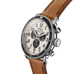 Men's Shinola The Runwell Sport Chrono Leather Strap Watch S0120183149