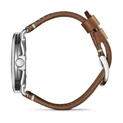 Men's Shinola The Runwell White Dial Leather Strap Watch, 41mm S0110000109