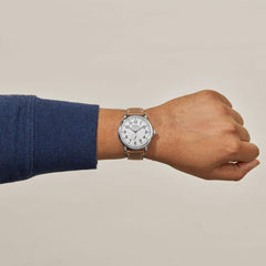 Men's Shinola The Runwell White Dial Leather Strap Watch, 41mm S0110000109