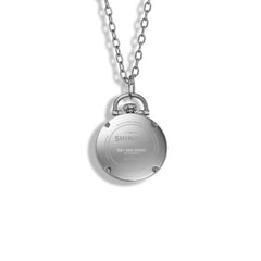 Shinola Runwell Stainless Steel Watch Pendant Necklace | 24mm | S0120256028