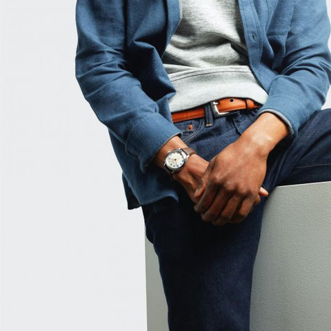 Shinola The Mechanic Brown Leather Strap Watch | 39mm | S0120250586