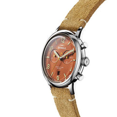 Shinola The Traveler Chono Brown Leather Strap Watch | 42mm | S0120250984