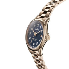 Shinola The Vinton 38mm Midnight Blue Dial Rose Gold-Tone Watch S0120194485